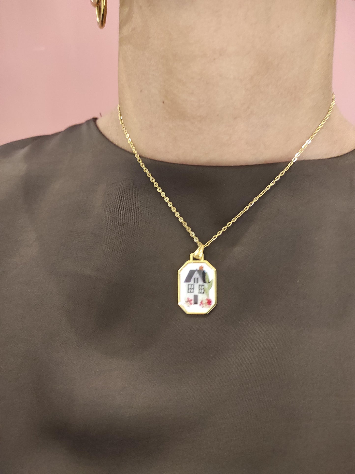 CHILI Collana Pendente in metallo smaltato COLLANA 10/A25 01 Chili 