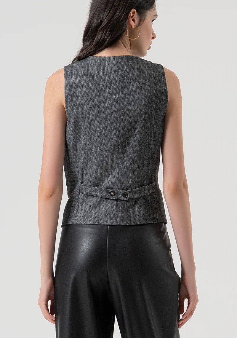 FRACOMINA GILET TAGLIO MASCHILE IN TESSUTO SPIGATO FR25WJ5005W492W5 159 Fracomina Preview 