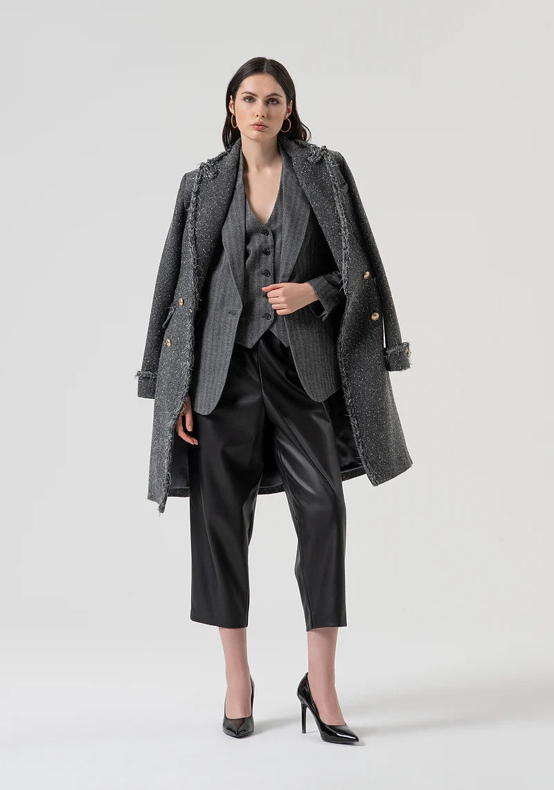 FRACOMINA GILET TAGLIO MASCHILE IN TESSUTO SPIGATO FR25WJ5005W492W5 159 Fracomina Preview 
