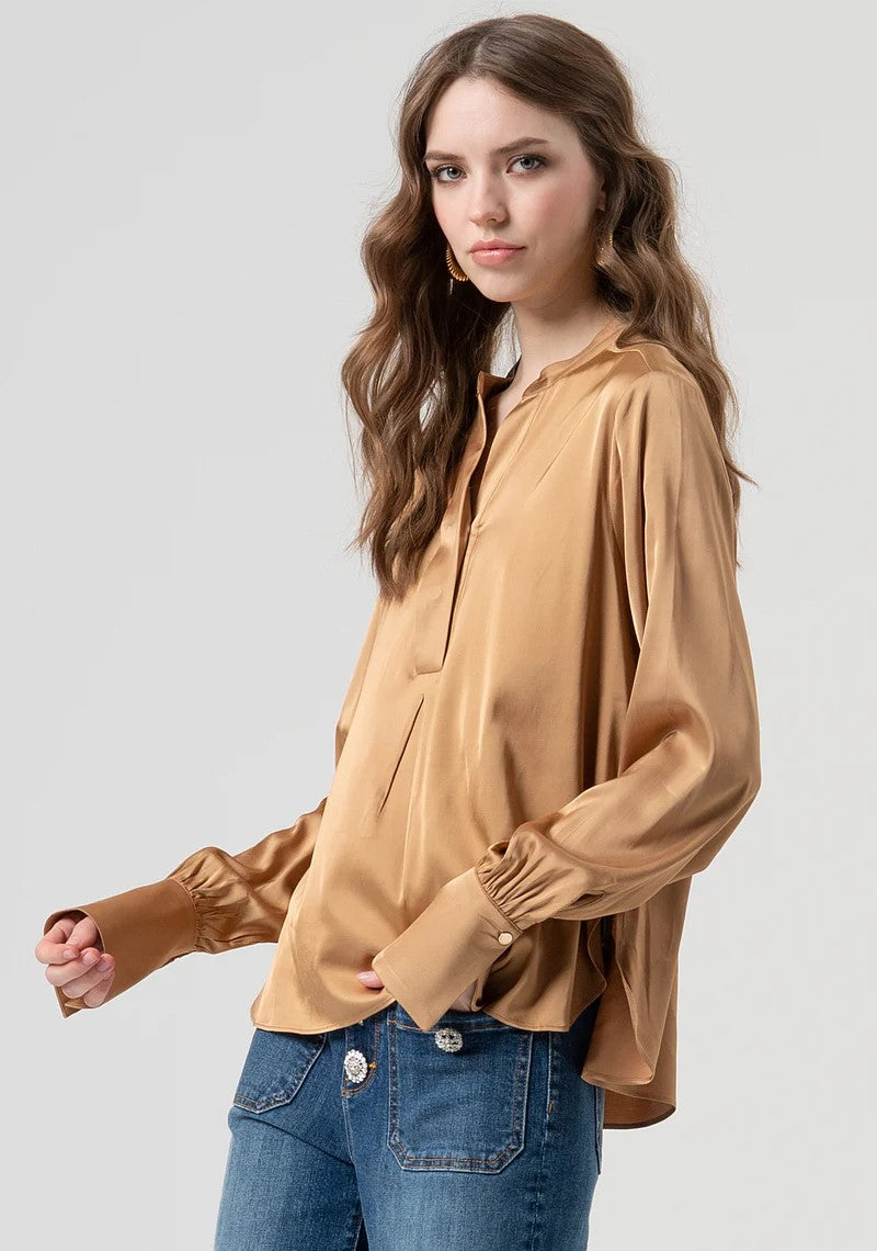 FRACOMINA CAMICIA COREANA IN RASO MANICA A SBUFFO FR25WT1011W58401 093 Fracomina Preview 