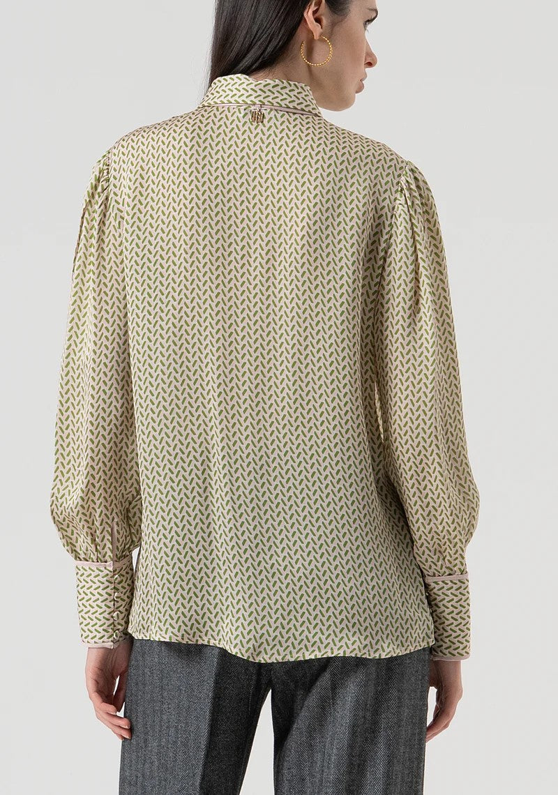 Fracomina Camicia fantasia con cravatta FR25WT6019W807K1 T58 Fracomina Preview 