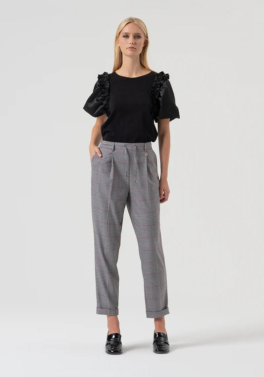 Fracomina Pantalone Jogger principe di galles FR25WV2001W45995 210 Fracomina Preview 