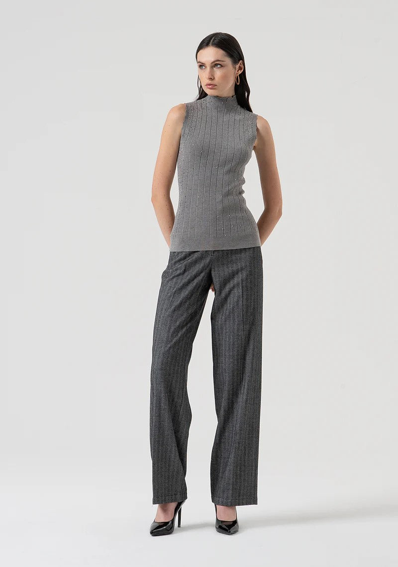 Fracomina Pantalone gamba dritta fantasia spigata FR25WV2004W492W5 159 Fracomina Preview 