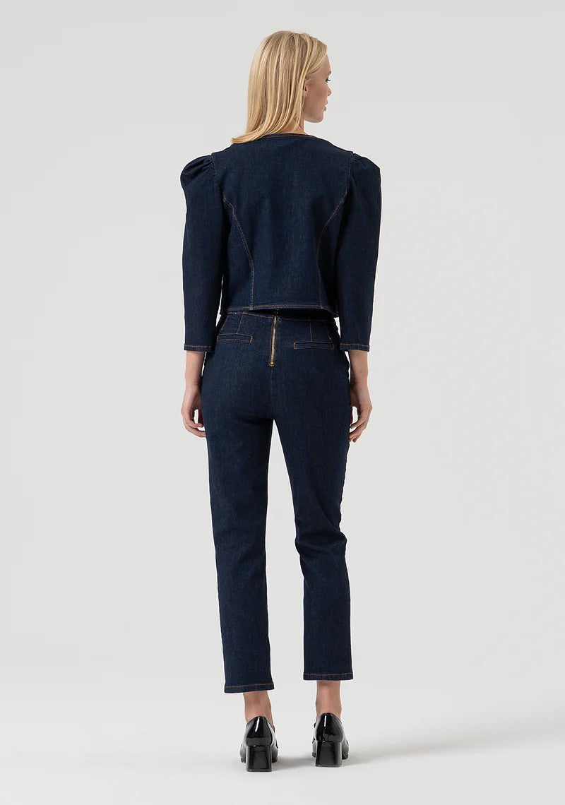 Fracomina Jeans chino con morsetto con zip posteriore FR25WV4007D46493 L23 Fracomina Preview 