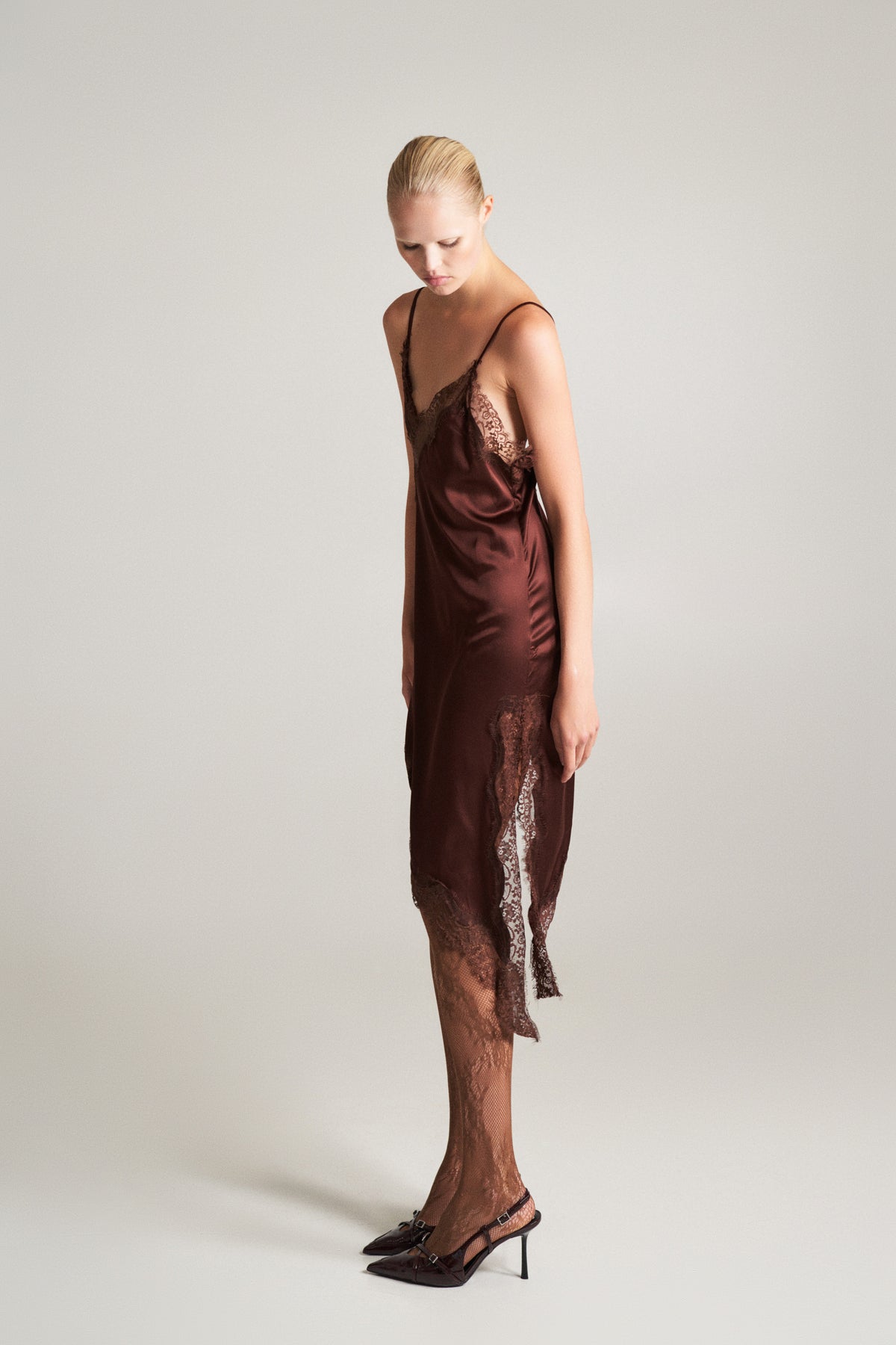 Lumina Abito Asimmetrico con pizzo LD3619 01 LUMINA 
