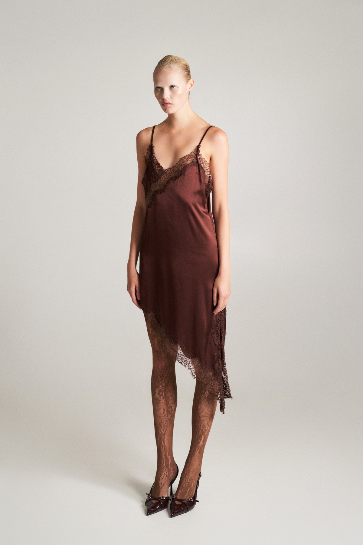 Lumina Abito Asimmetrico con pizzo LD3619 01 LUMINA 