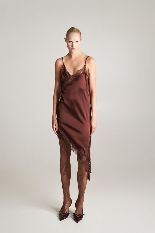 Lumina Abito Asimmetrico con pizzo LD3619 01 LUMINA 