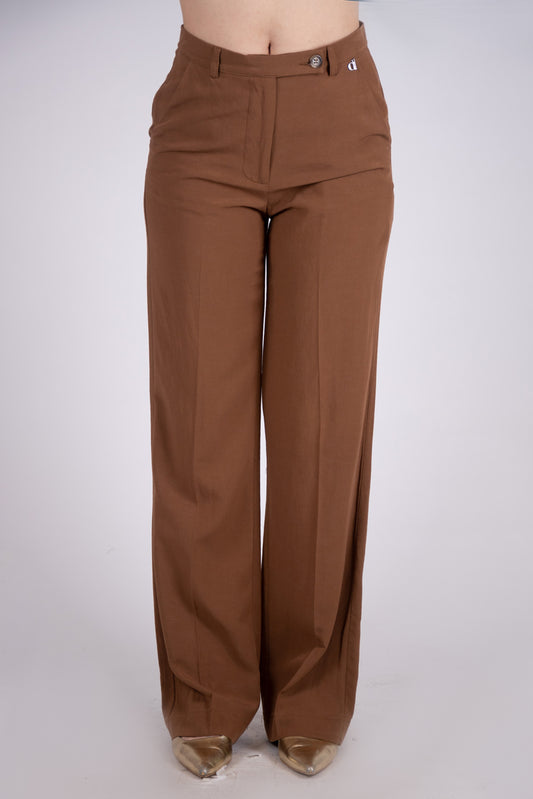 Dixie Pantalone lino gamba larga P845J026A 01 Dixie 