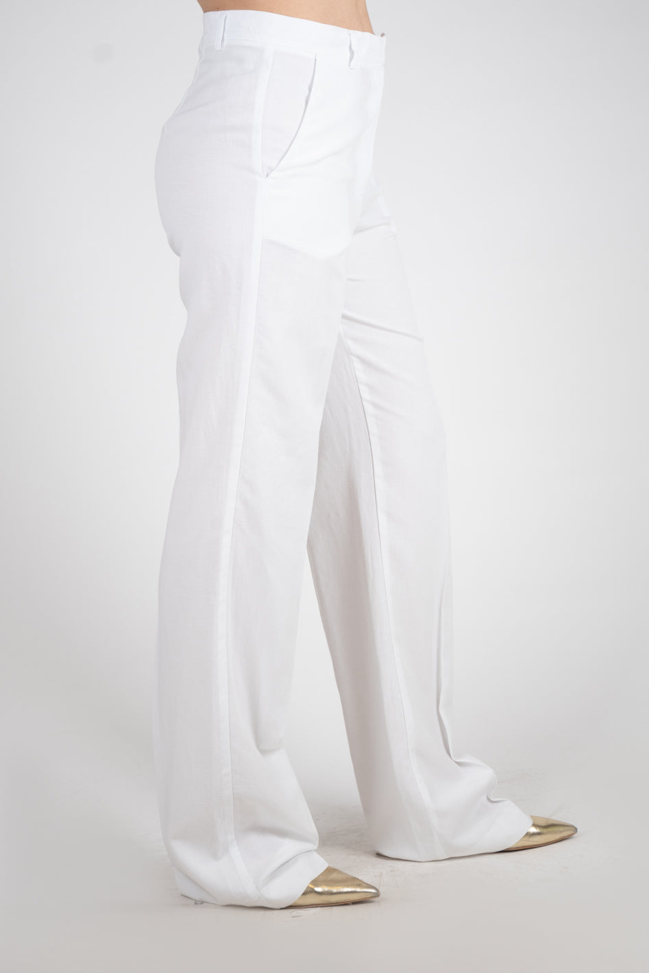 Dixie Pantalone lino gamba larga P845J026A 02 Dixie 