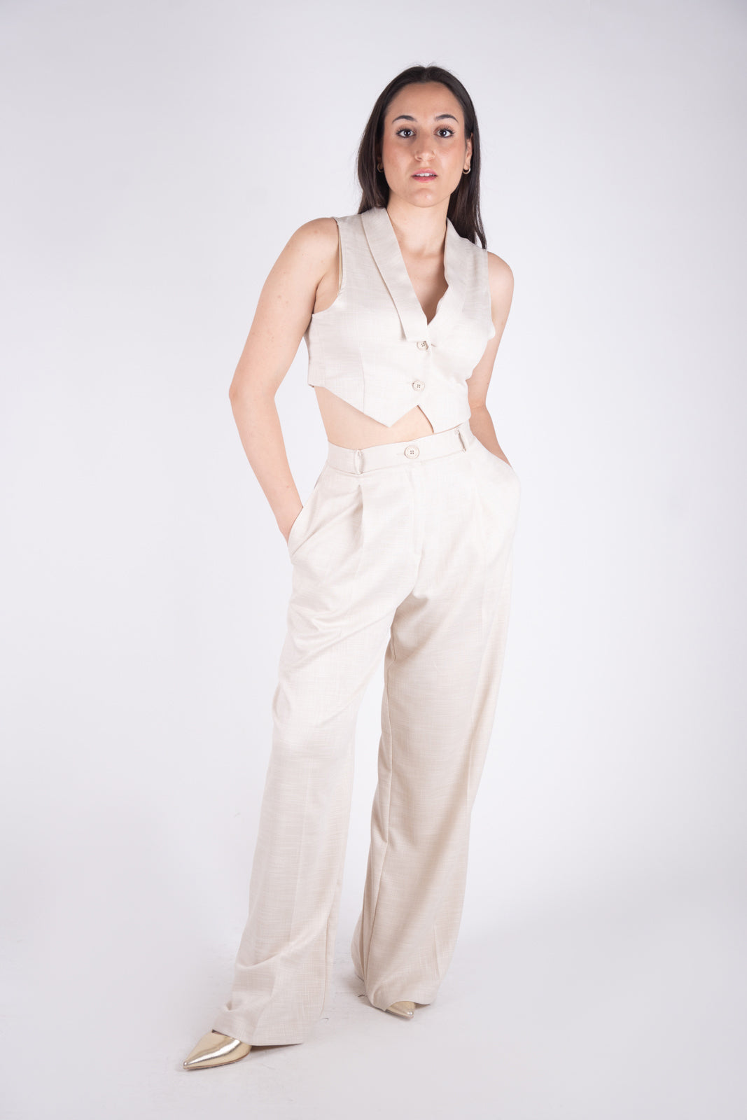 Haveone Pantalone vita alta PGE-L041 01 Haveone 