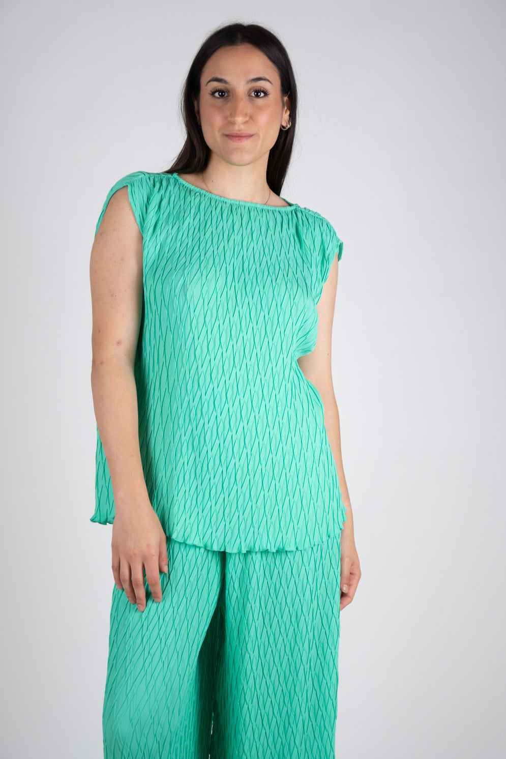 Ji Jil Blusa plissè irregolare JPE24BL2470GG0047 0077 Ji Jil 