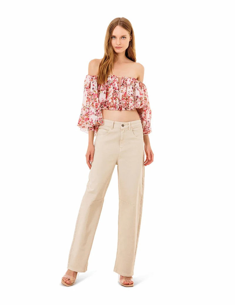 Ji Jil Blusa floreale manica aperta JPE24BL2760GG0049 1332 Ji Jil 