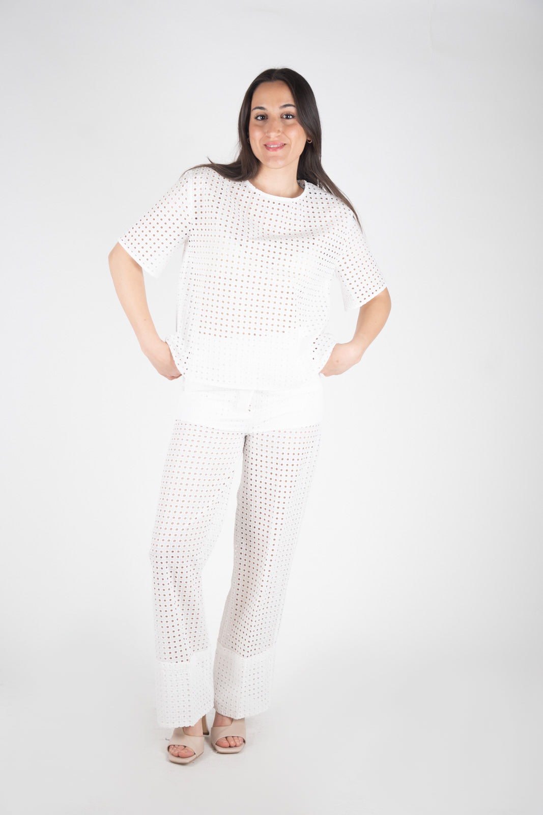 Ji Jil T-shirt in pizzo San Gallo JPE24TS103BPZ0021 0008 Ji Jil 