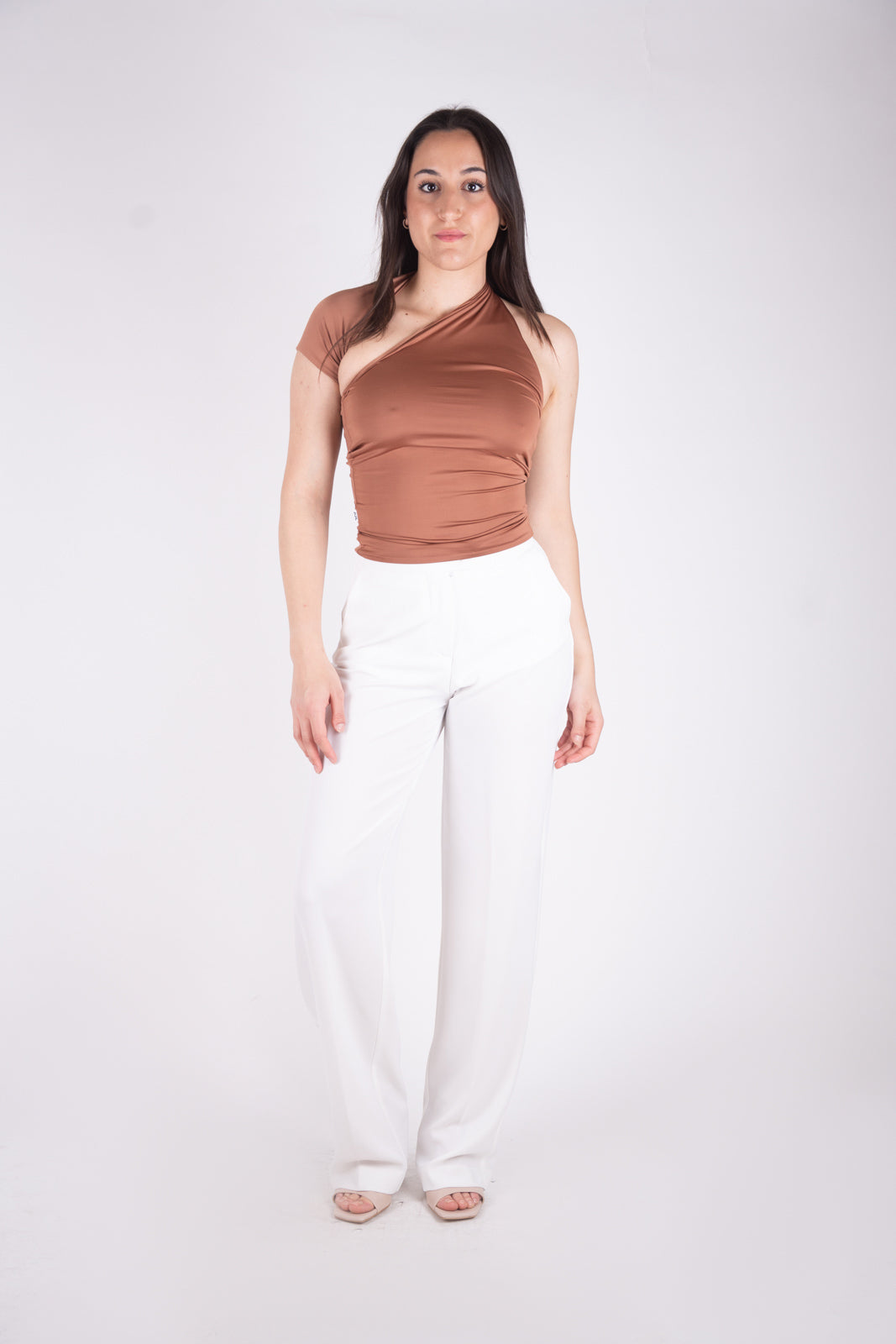 Ji Jil Maglia monospalla asimmetrica JPE24TS2170JE0129 0031 Ji Jil 