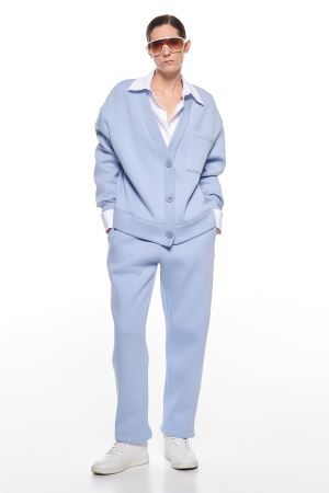 Lumina pantalone in felpa gamba larga L7993 01 LUMINA 