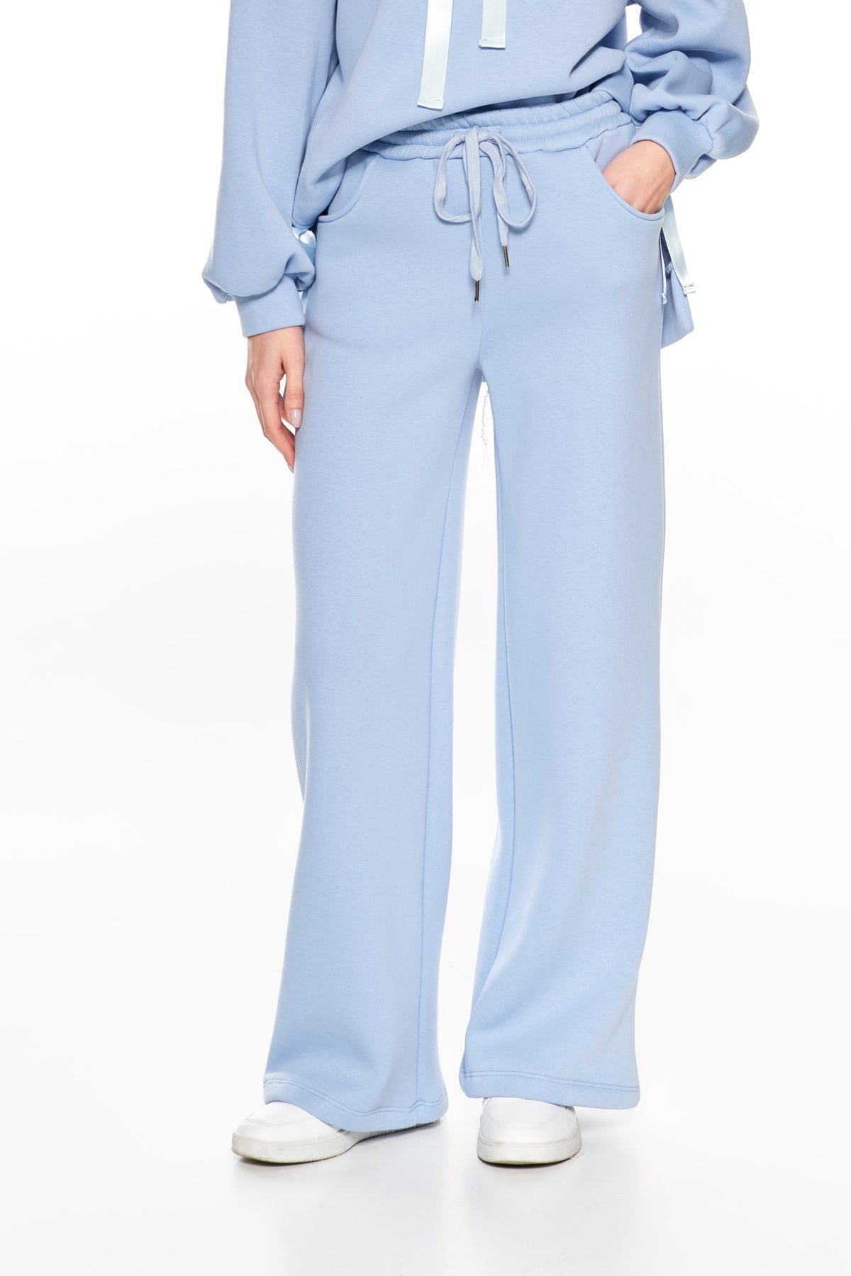 Lumina pantalone in felpa gamba larga L7993 01 LUMINA 