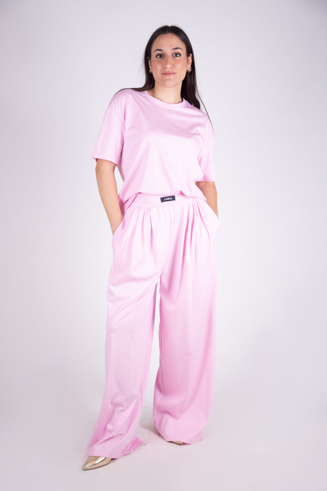 Lumina pantalone in jersey ampio LD0581 04 LUMINA 