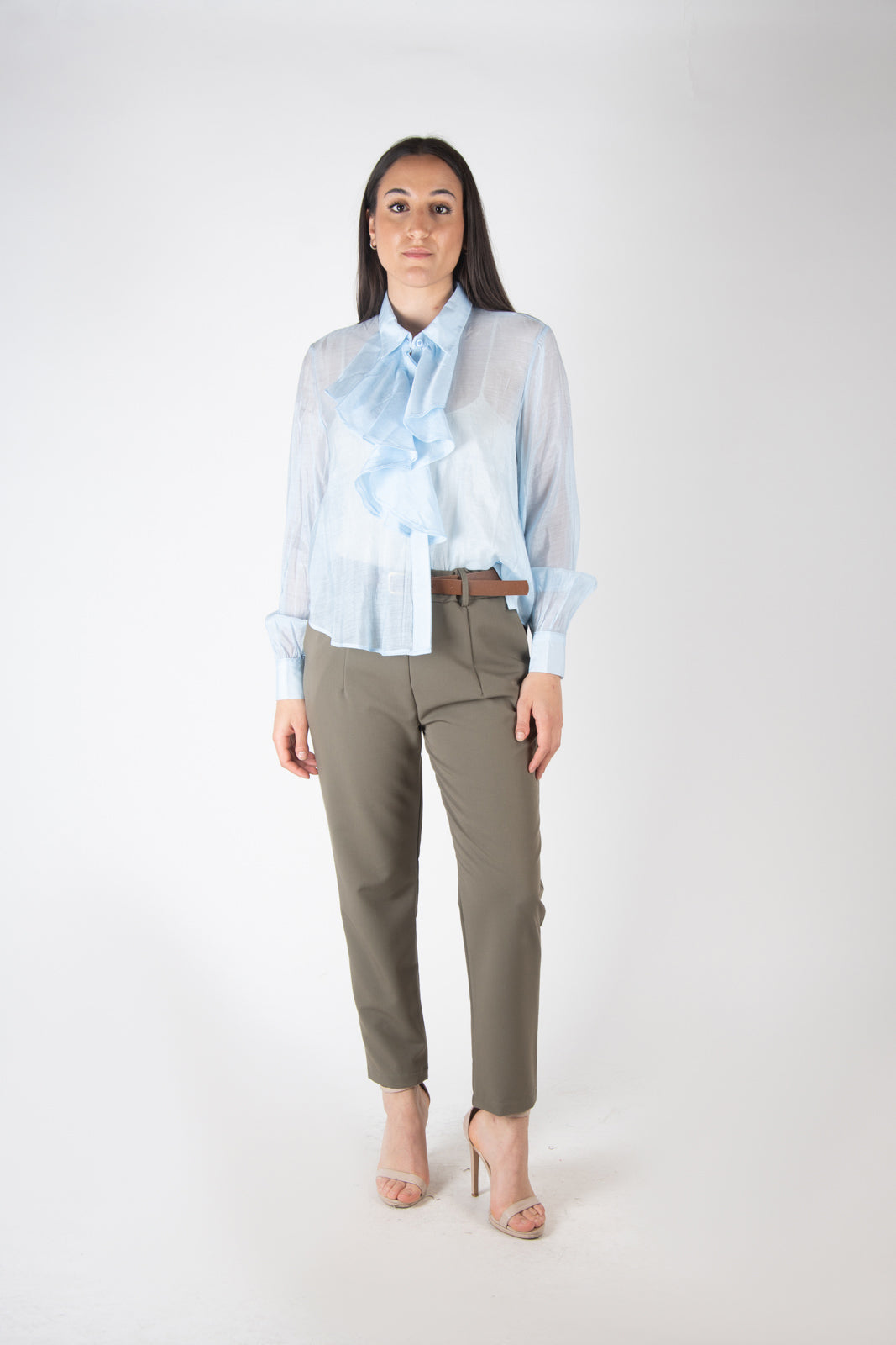 Susy Mix Camicia con rouches OMY725U73 01 Susy Mix 