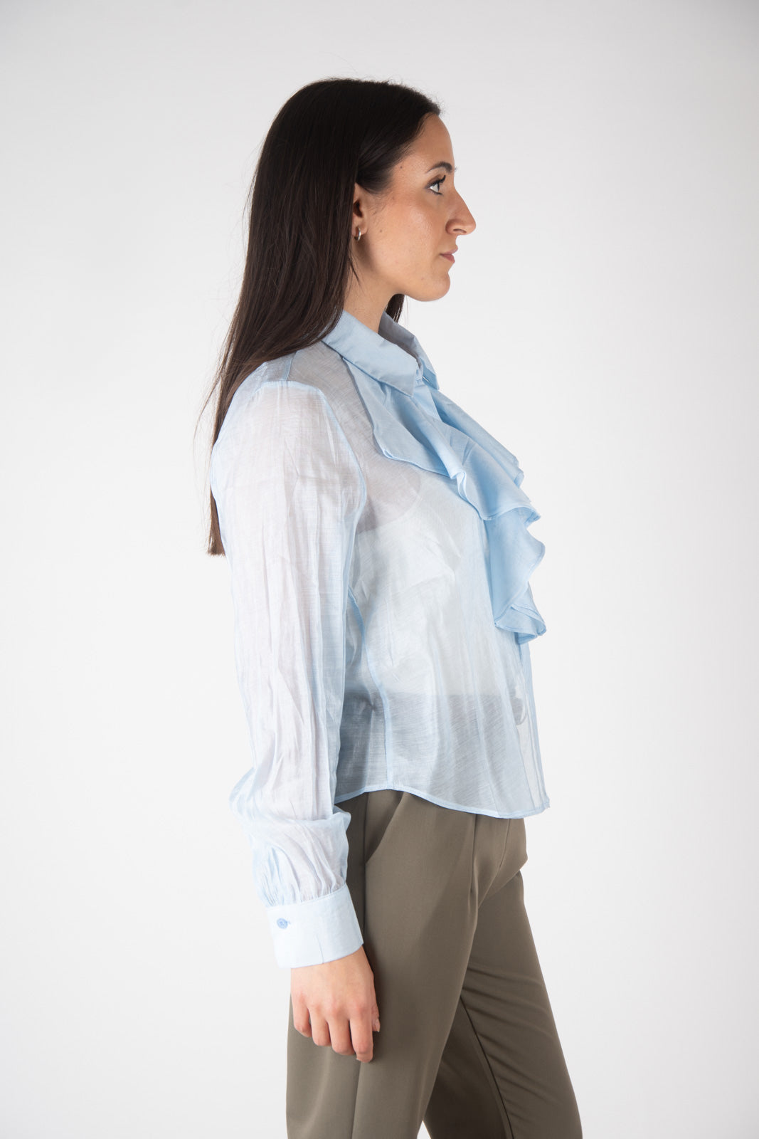 Susy Mix Camicia con rouches OMY725U73 01 Susy Mix 