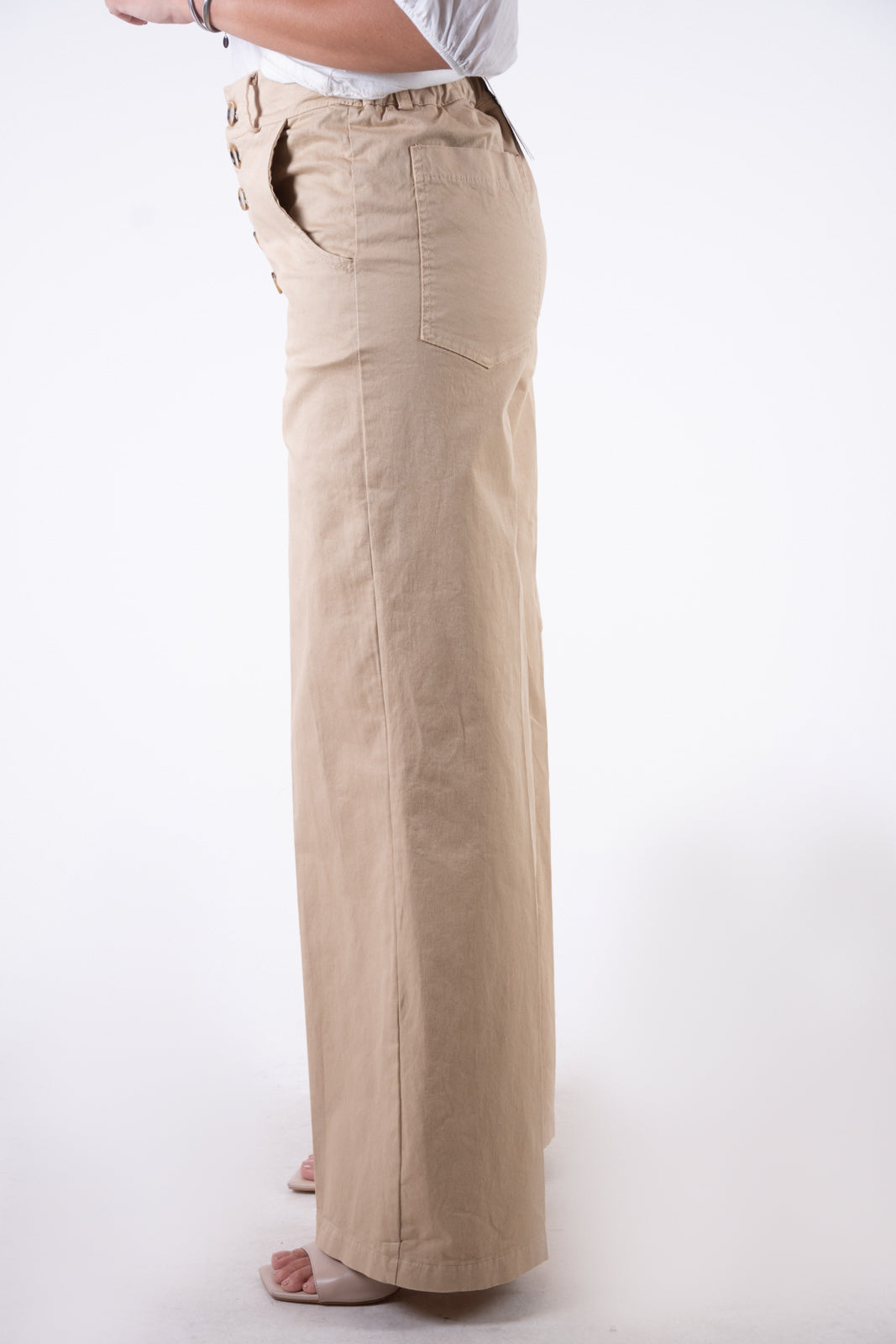 Susy Mix Pantalone cotone gamba larga PE24849 01 Susy Mix 