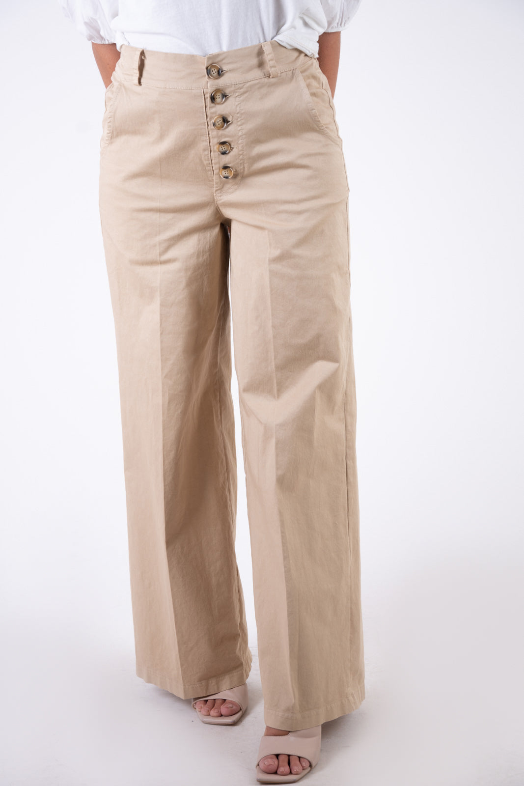 Susy Mix Pantalone cotone gamba larga PE24849 01 Susy Mix 