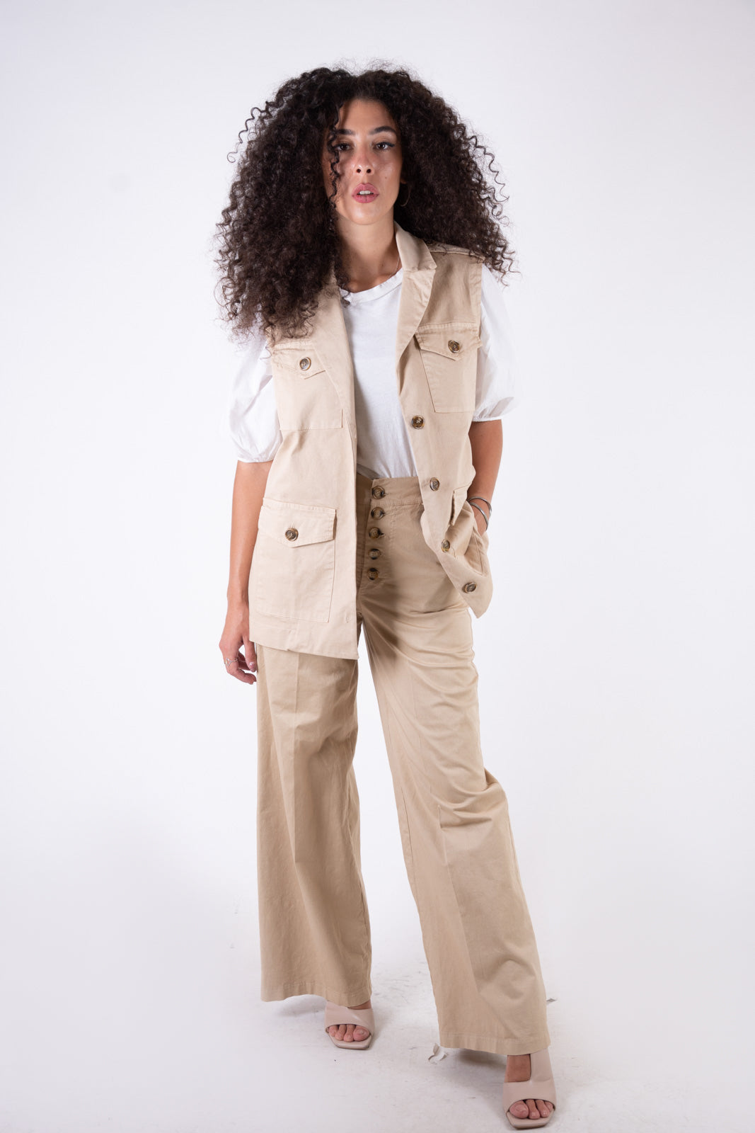 Susy Mix Gilet shariana cotone PE24870 01 Susy Mix 