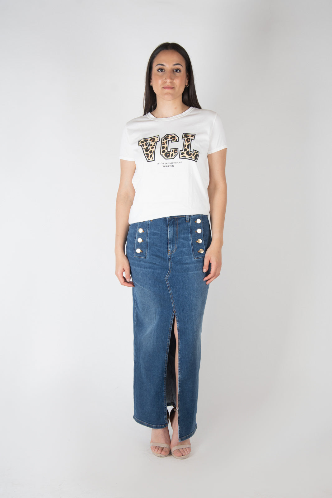 Vicolo T-Shirt logo sigla animalier RB0463 01 Vicolo 