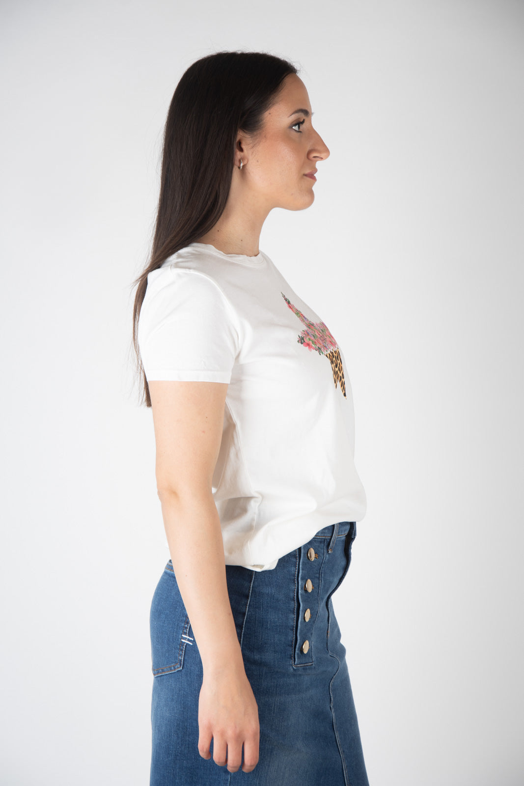 Vicolo T- Shirt stella mix stampa RB0523 01 Vicolo 