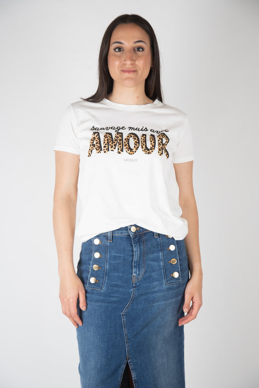 Vicolo T-Shirt Amour RB0645 01 Vicolo 