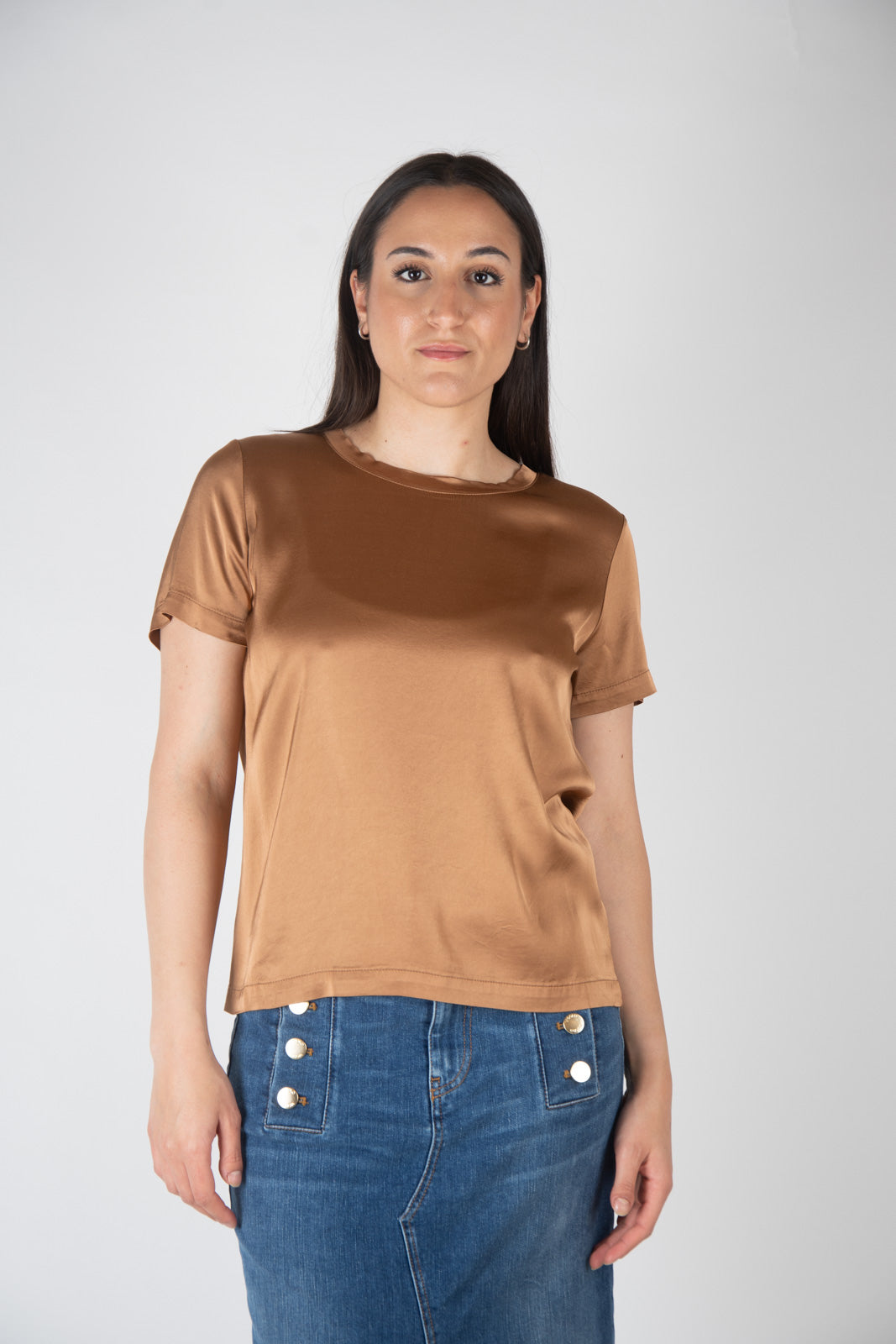 VIcolo T-shirt in raso TB0040 02 Vicolo 