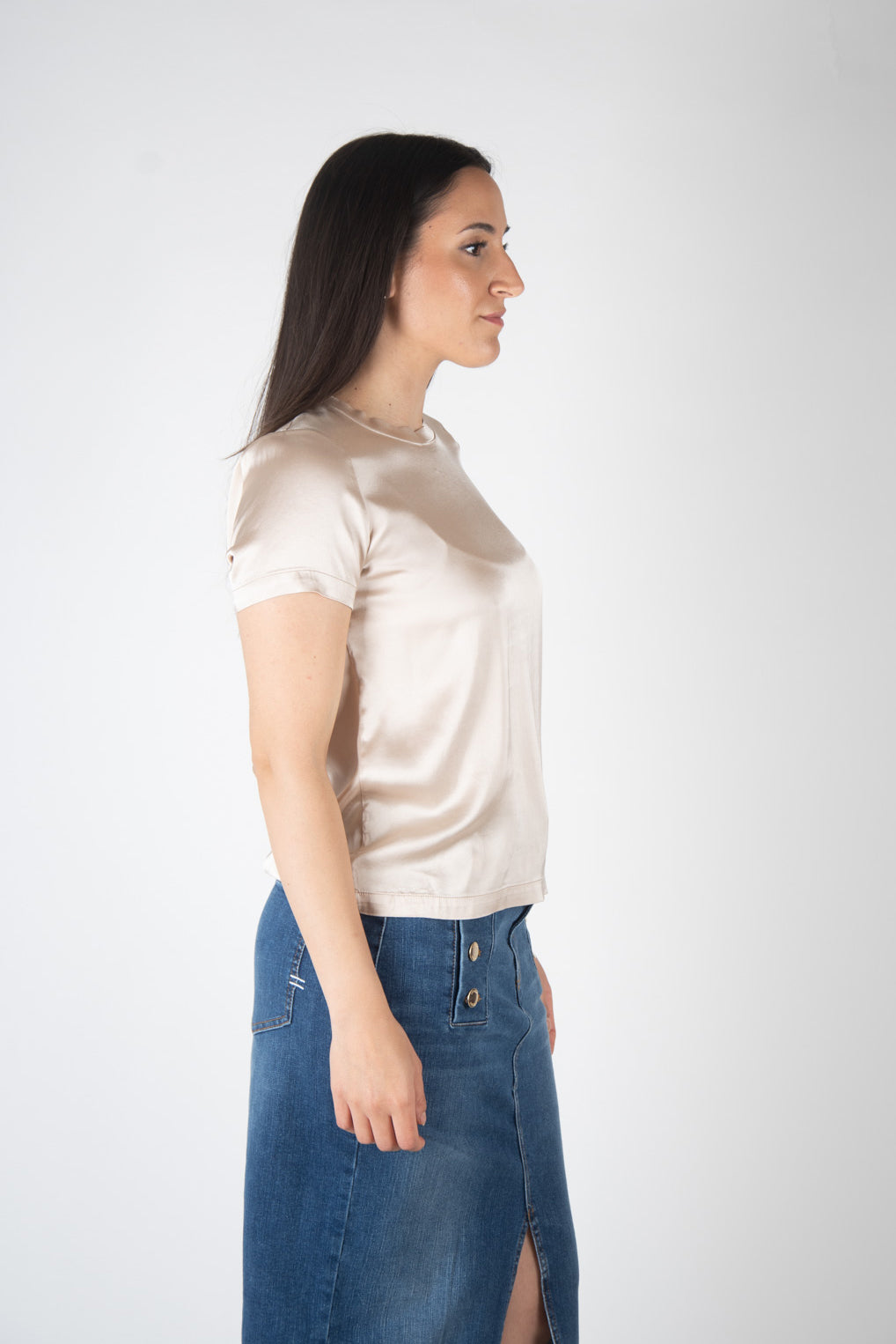VIcolo T-shirt in raso TB0040 03 Vicolo 