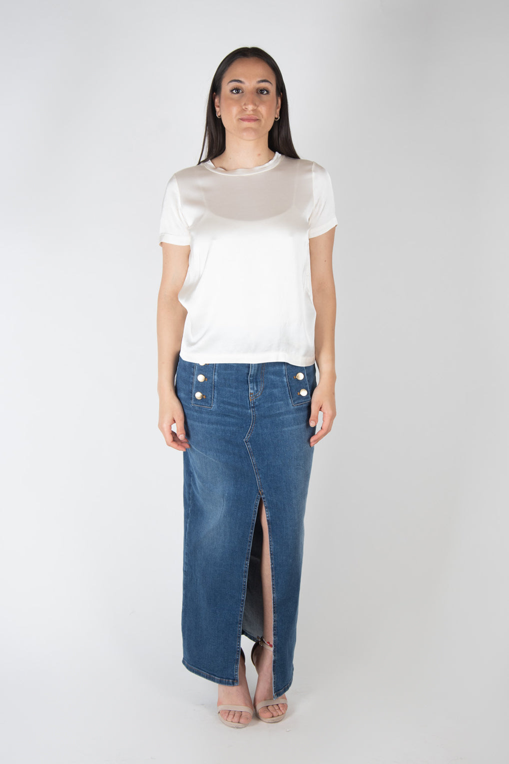 VIcolo T-shirt in raso TB0040 04 Vicolo 
