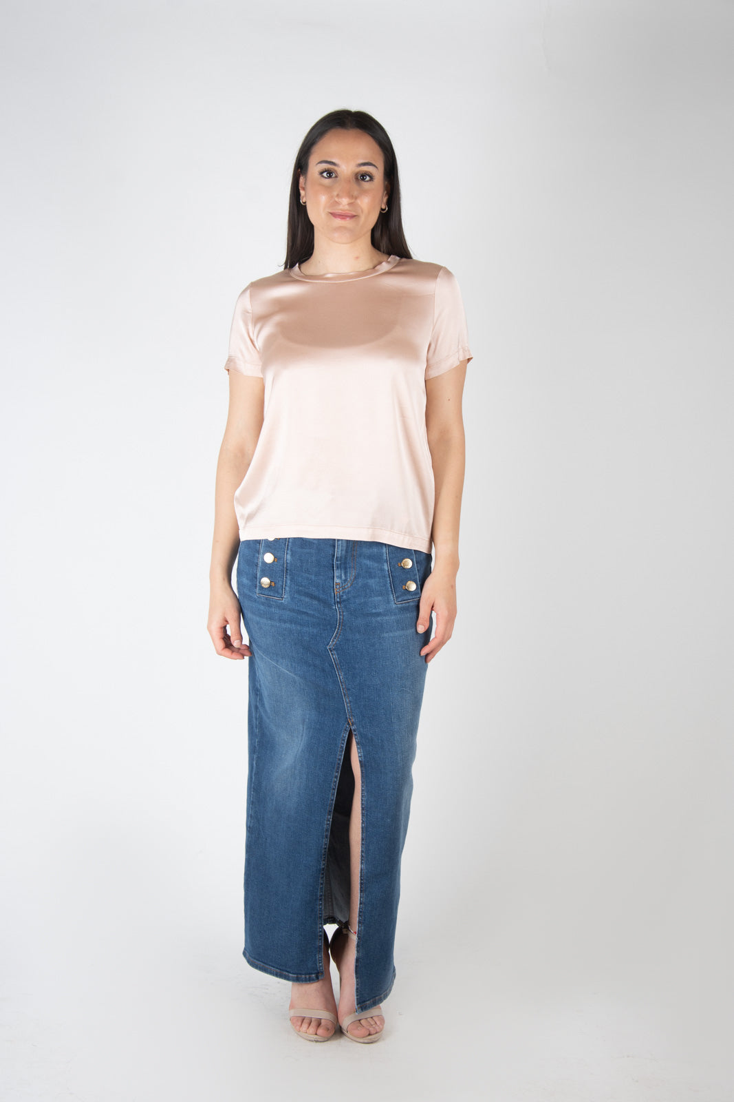 VIcolo T-shirt in raso TB0040 05 Vicolo 