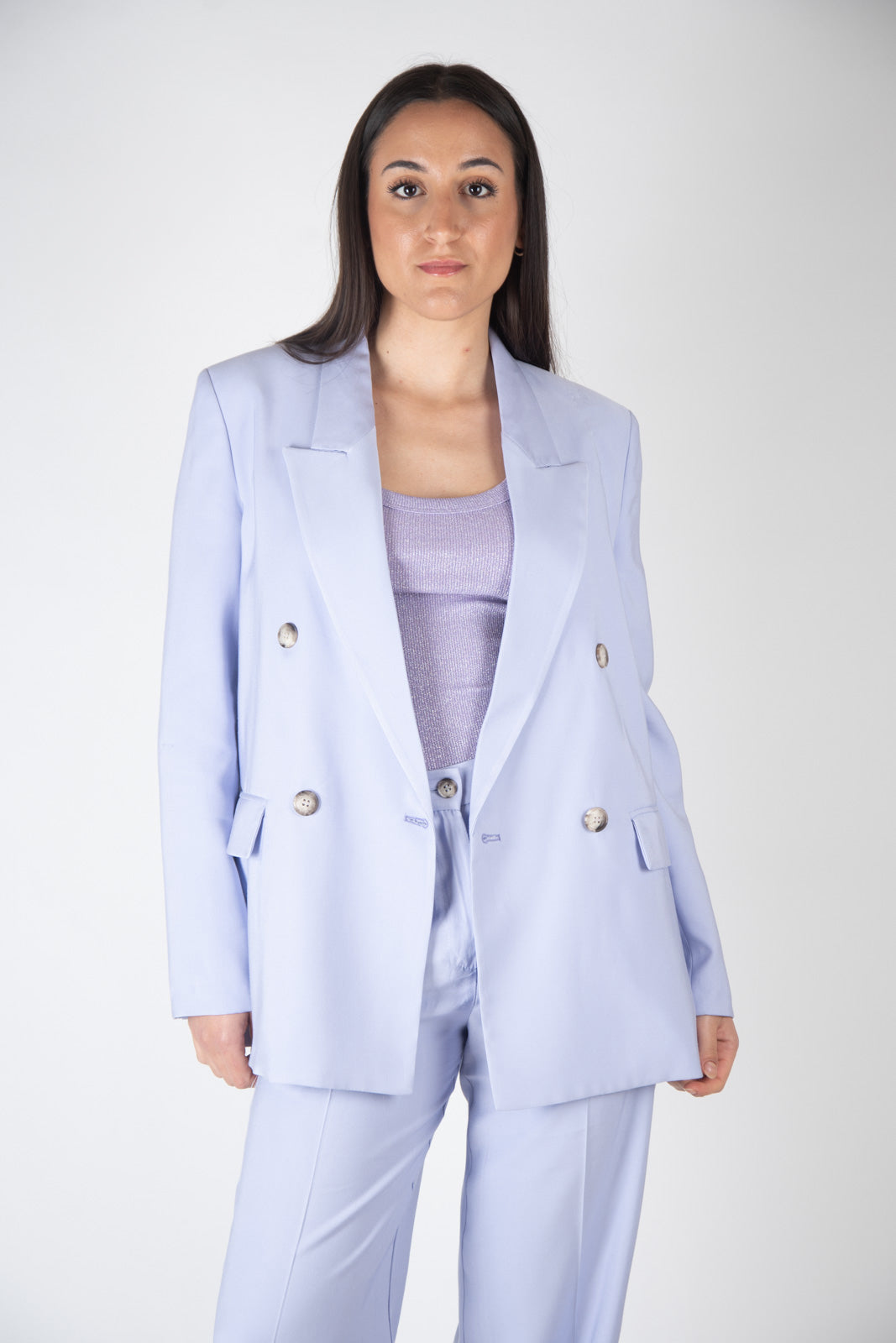 Vicolo Blazer dopiopetto unito TB0223 01 Vicolo 