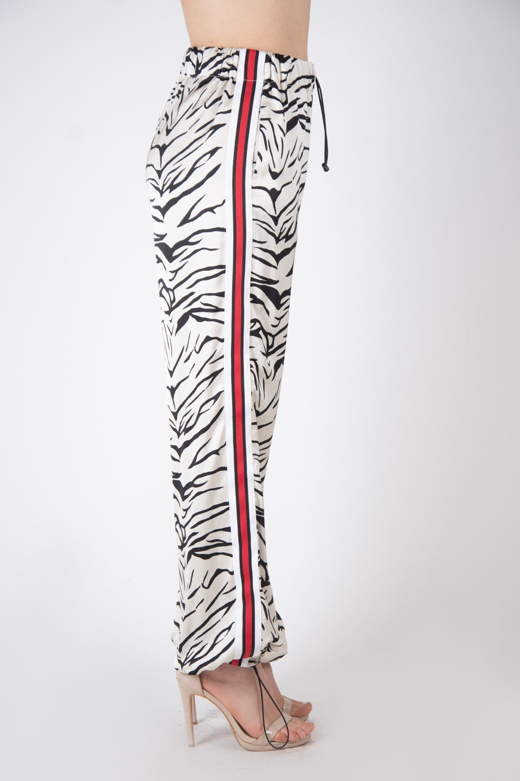 Vicolo Pantalone zebra bande laterali TB1640 01 Vicolo 