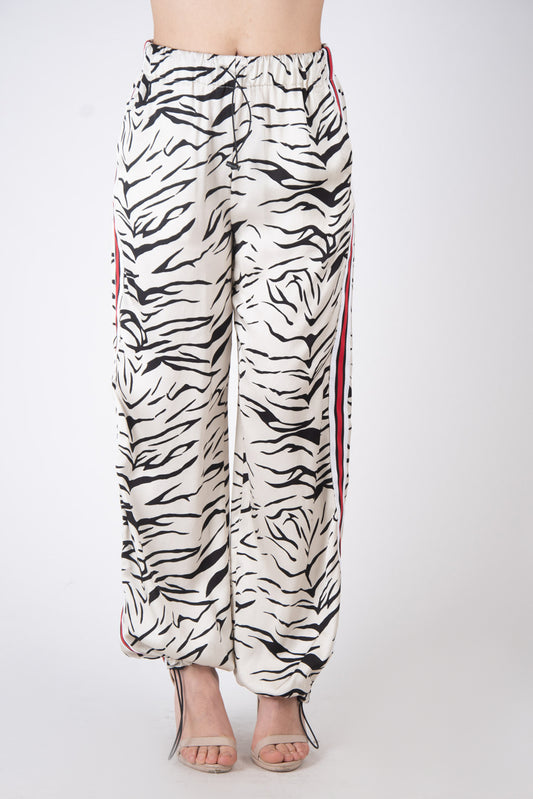 Vicolo Pantalone zebra bande laterali TB1640 01 Vicolo 