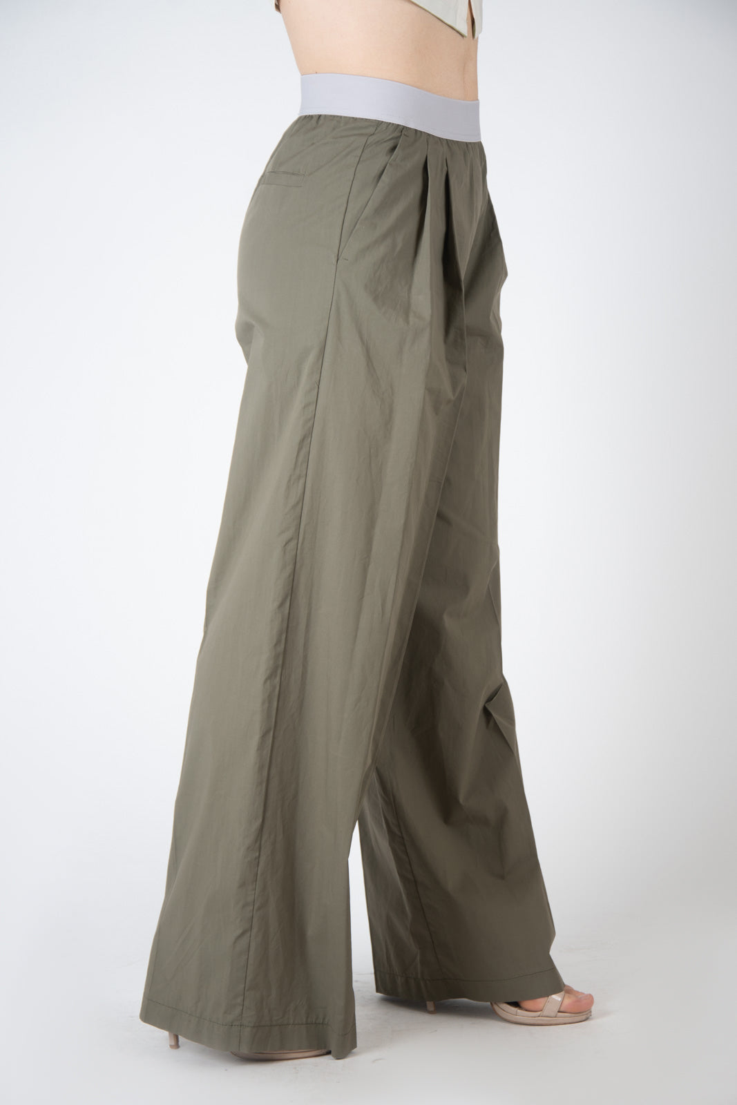 Vicolo Pantalone cotone con elastico TB2086 01 Vicolo 