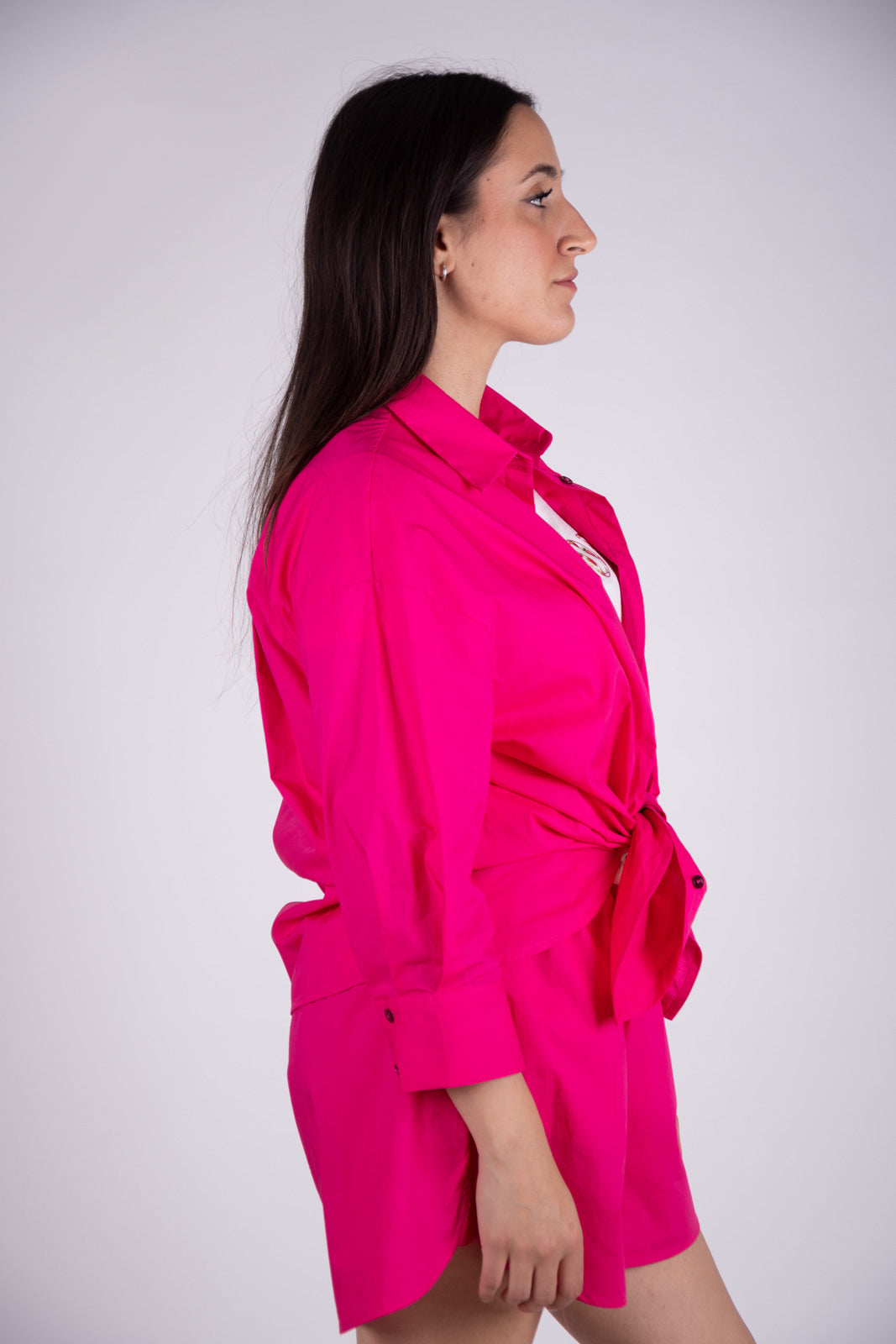 Vicolo Camicia oversize unito TB2251 01 Vicolo 