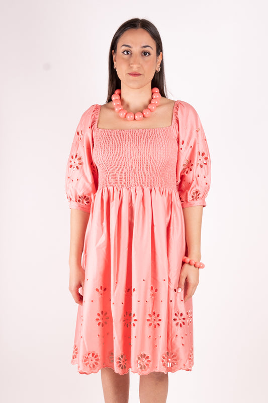 Fracomina Abito midi pizzo San Gallo FJ25SD1001W400E5 107 Fracomina Easy chic 