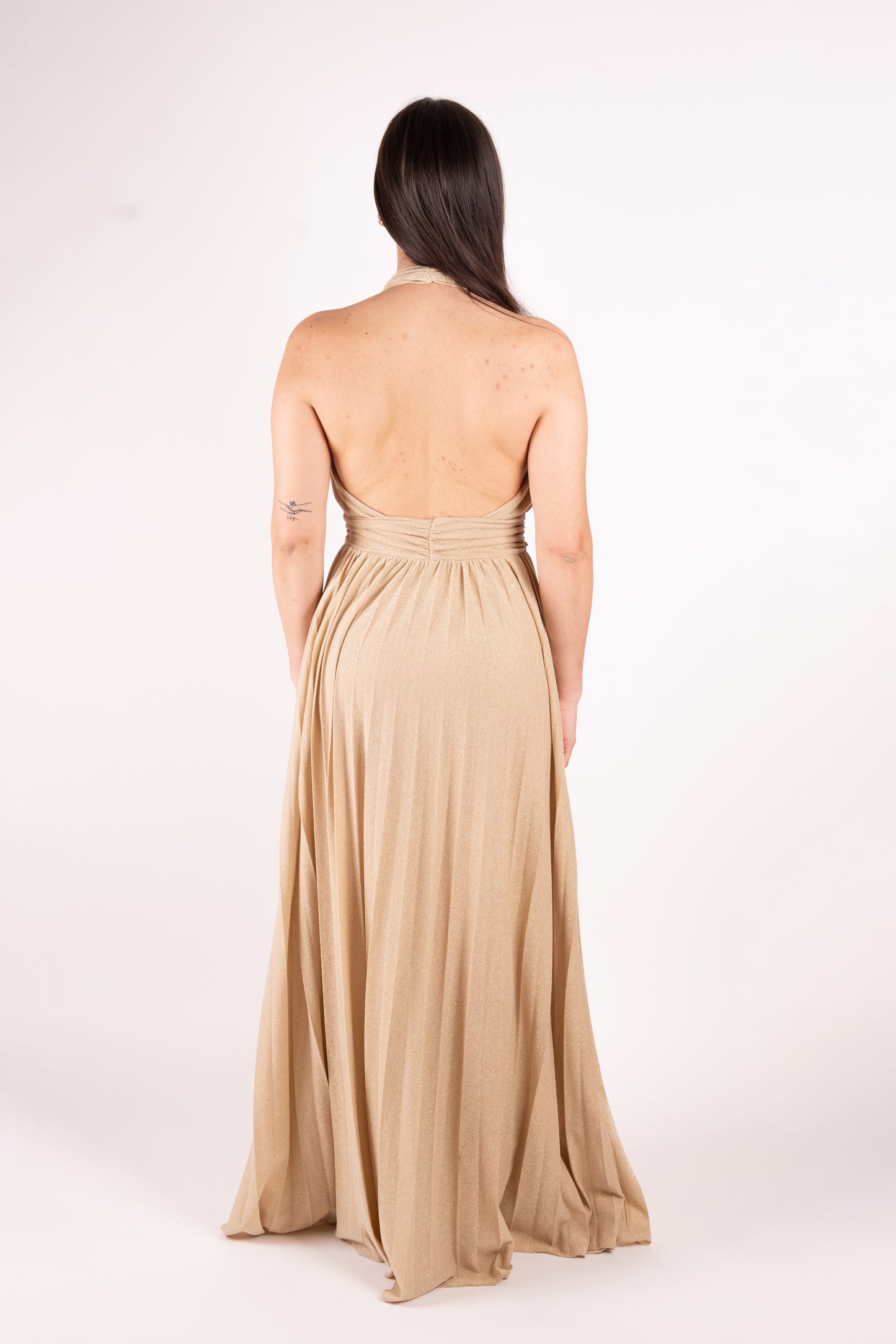 Fracomina Abito lungo jersey lurex FQ25SD3010W799Q7 150 Fracomina Gold 