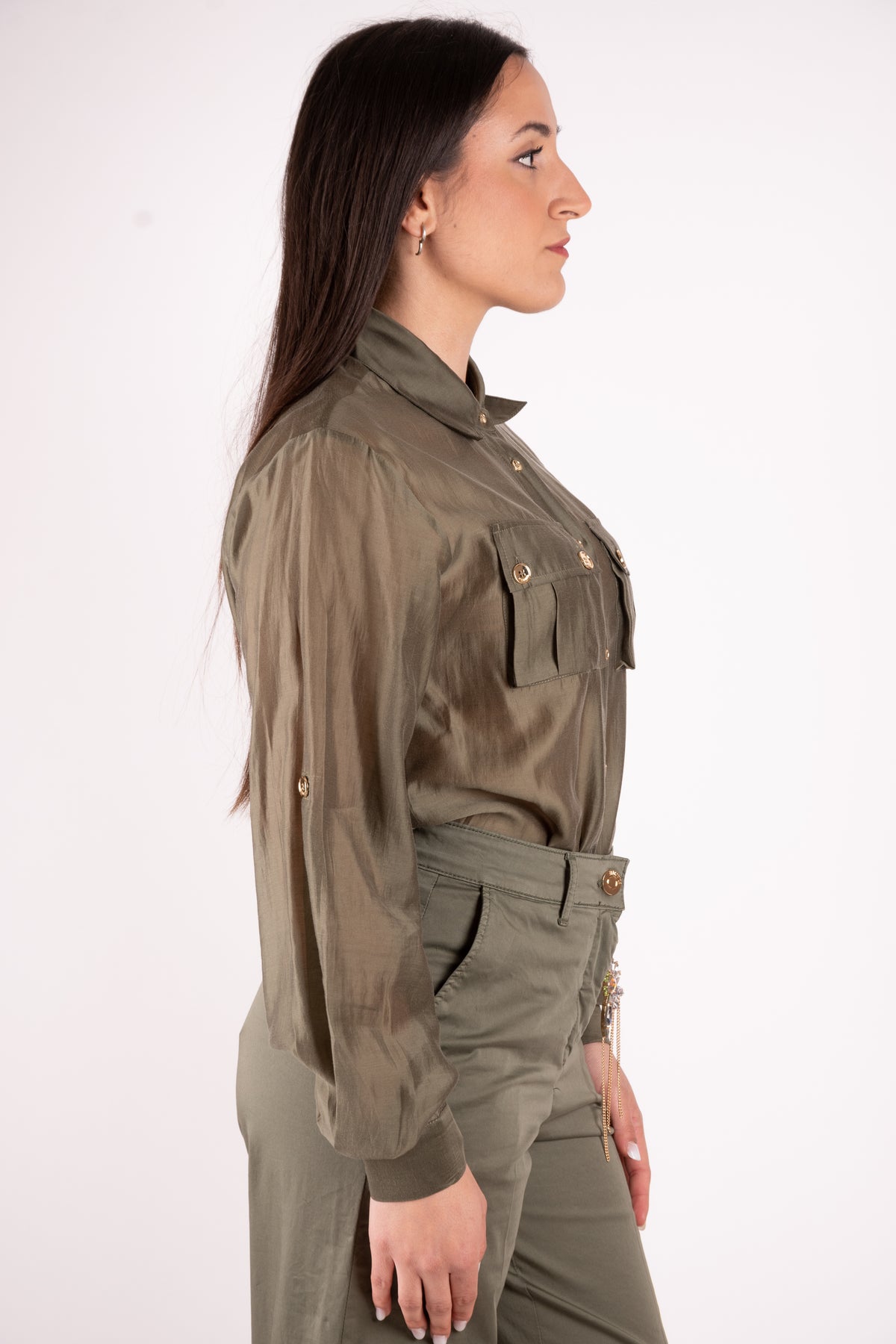 Fracomina Camicia maniche lunghe tasche FS25ST6014W78501 206 Fracomina Main 
