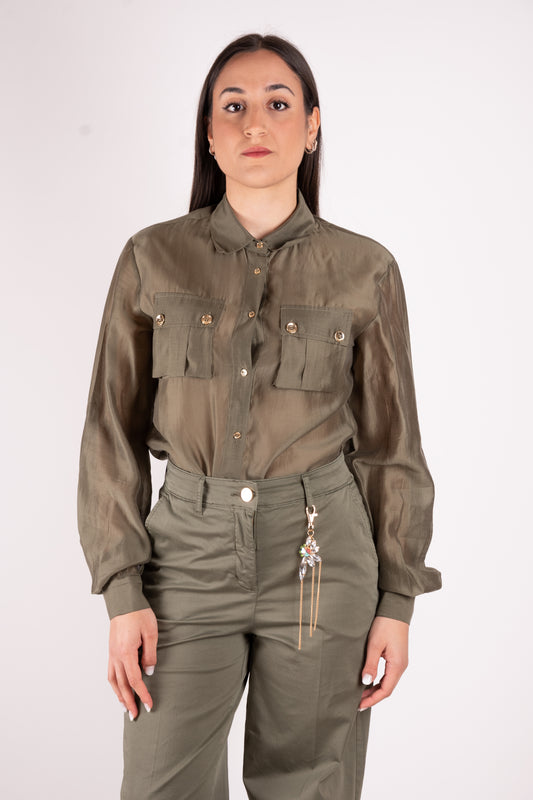 Fracomina Camicia maniche lunghe tasche FS25ST6014W78501 206 Fracomina Main 