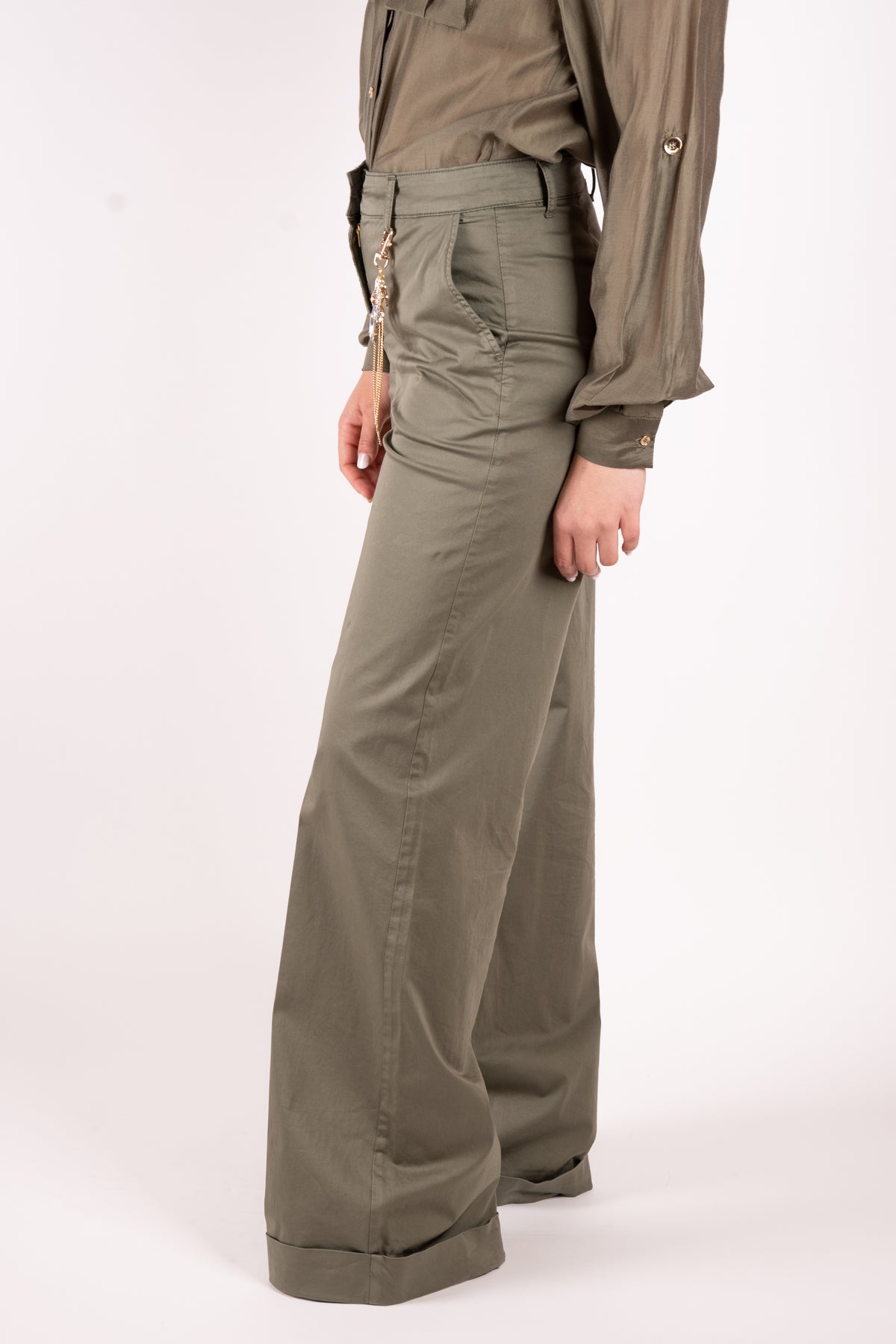 Fracomina pantalone a palazzo rasatello FS25SV3006W70201 206 Fracomina Main 