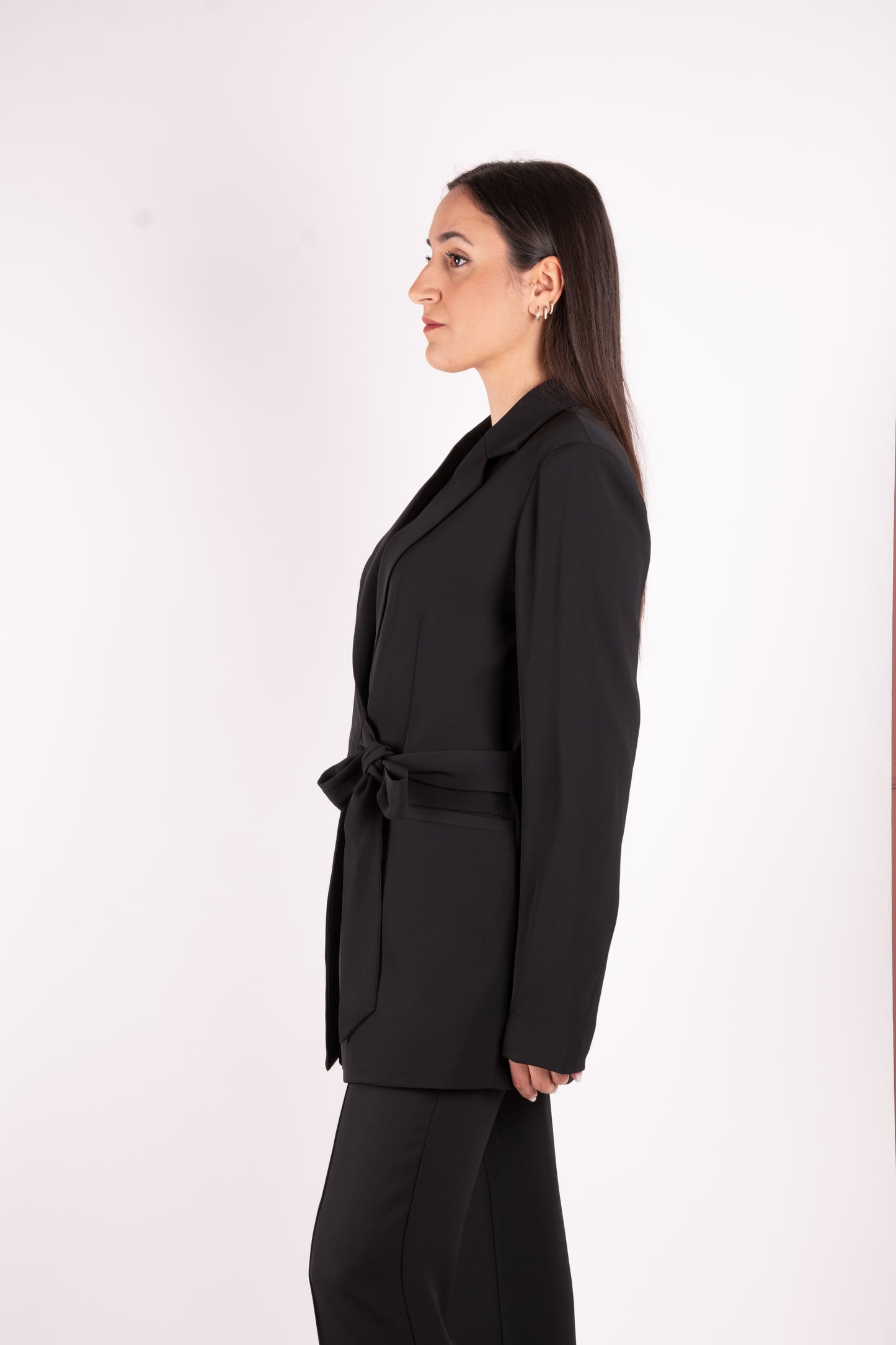 Fracomina Blazer lungo con fiocco FR25SJ3002W43601 053 Fracomina Preview 