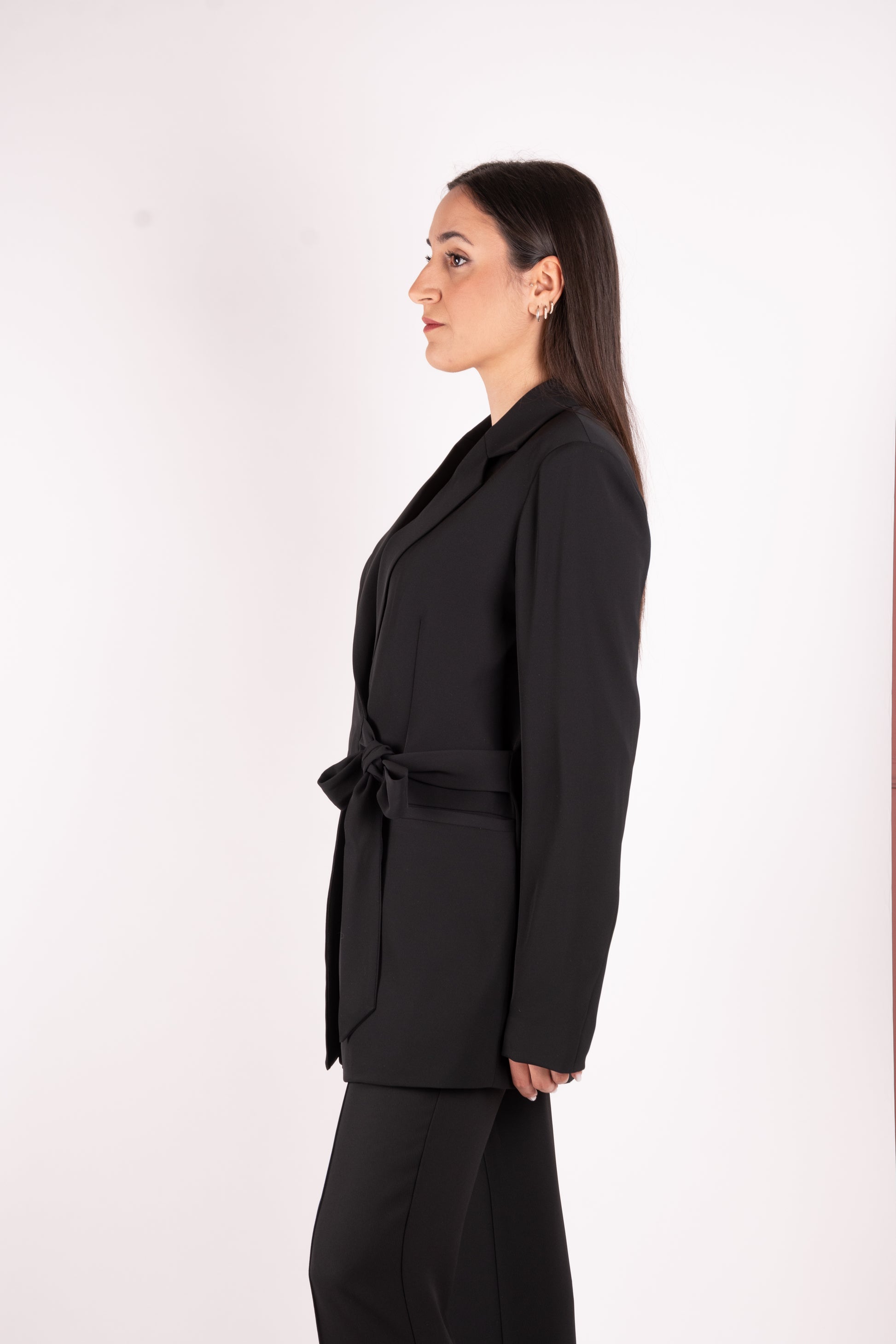 Fracomina Blazer lungo con fiocco FR25SJ3002W43601 053 Fracomina Preview 