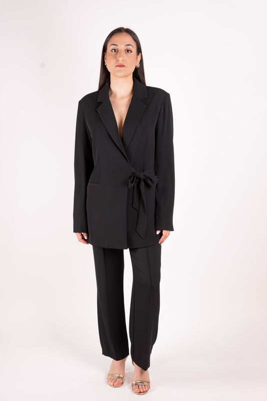Fracomina Blazer lungo con fiocco FR25SJ3002W43601 053 Fracomina Preview 