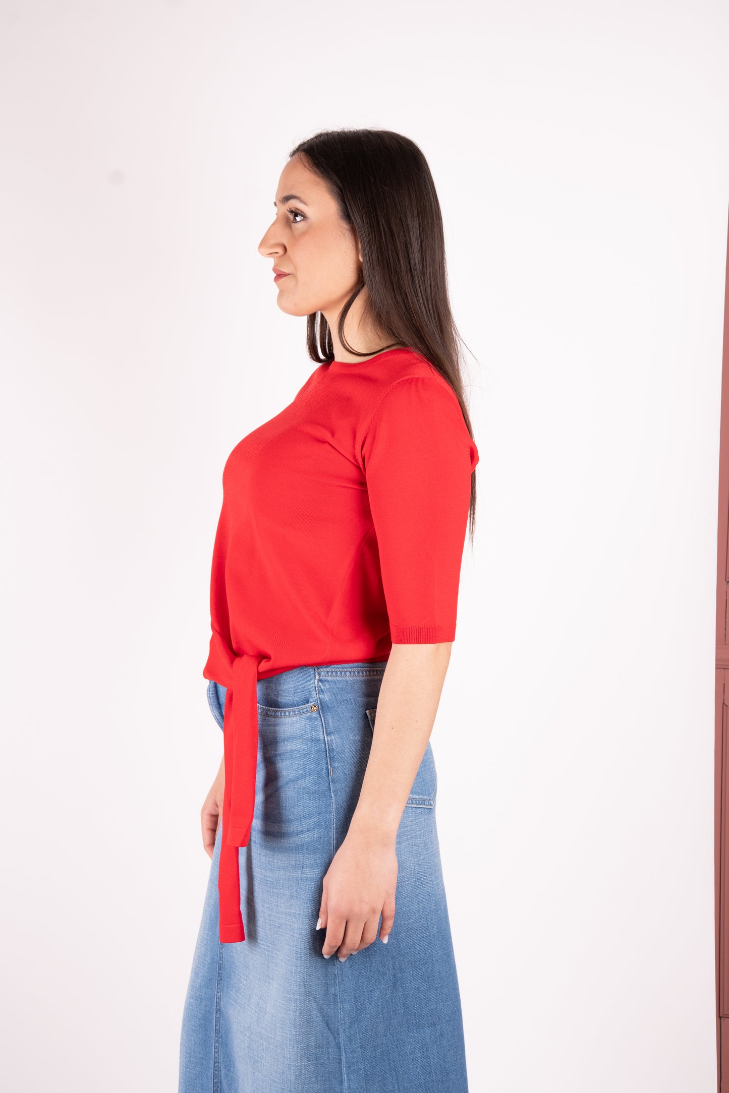 Fracomina Maglia con fiocco FR25ST7002K41601 234 Fracomina Preview 