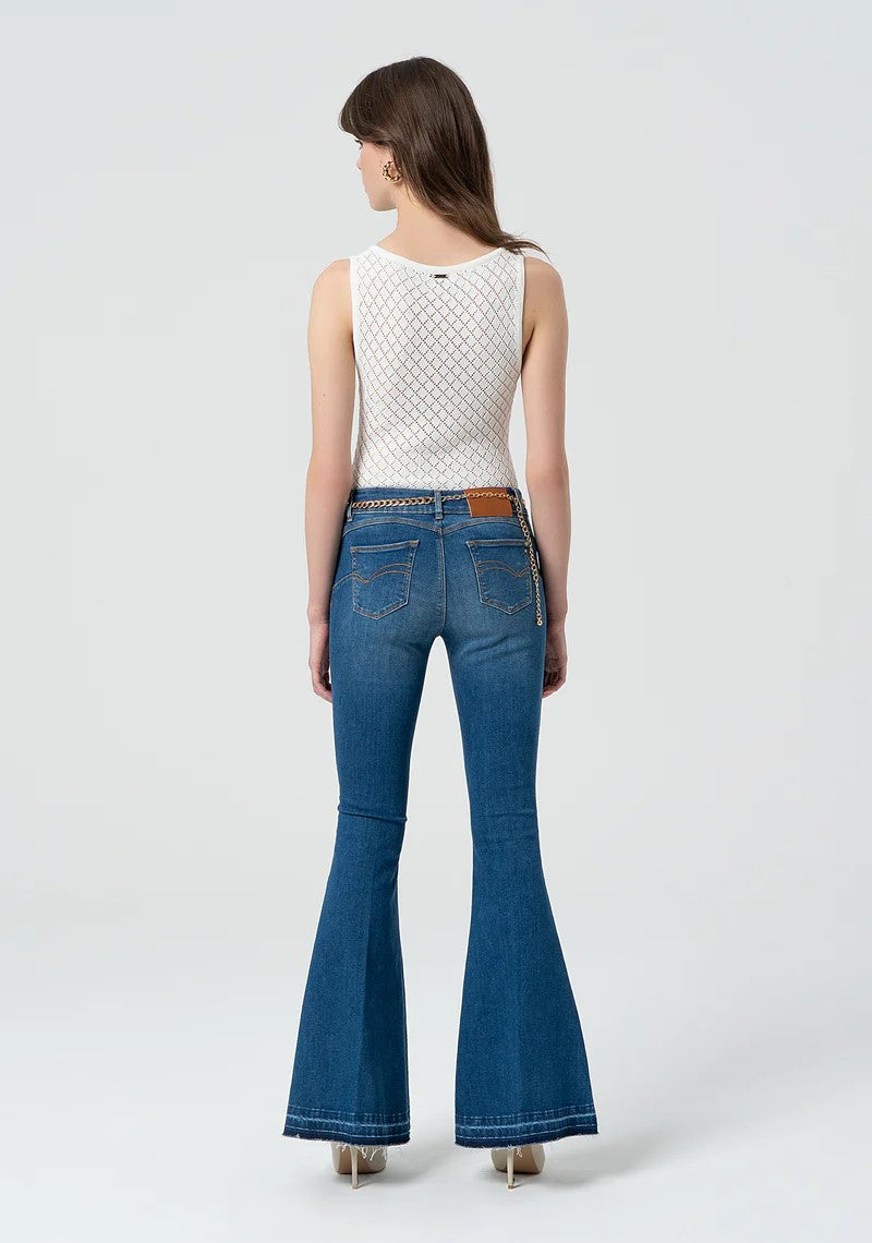 Fracomina Jeans BELLA zampa con cintura FR25SV8040D46002 349 Fracomina Preview 