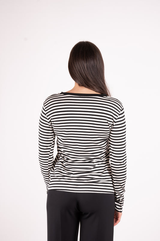 Susy Mix T-shirt basic rigata 2588 02 Susy Mix 