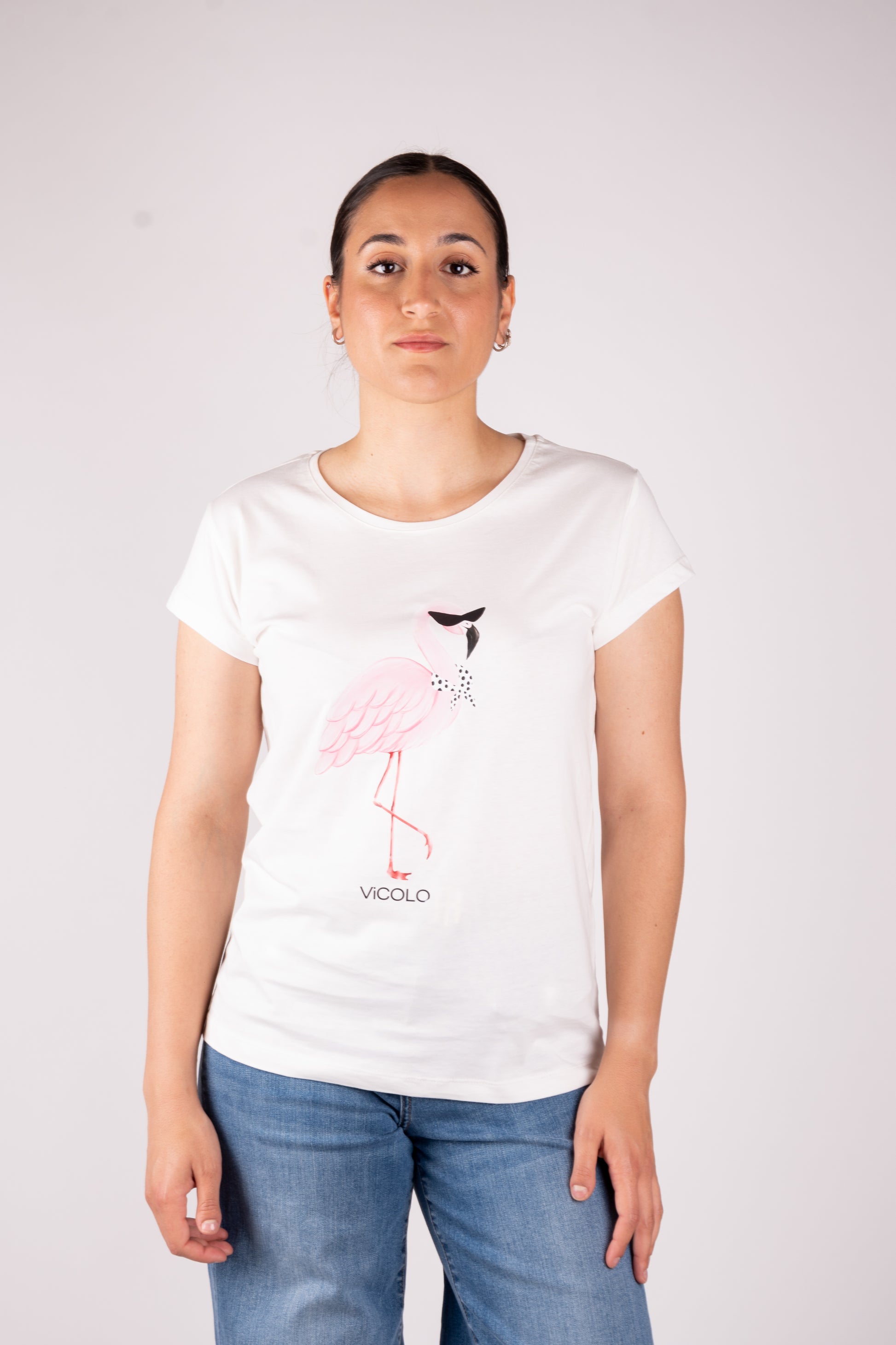 Vicolo T-Shirt Fenicottero RD1081 01 Vicolo 